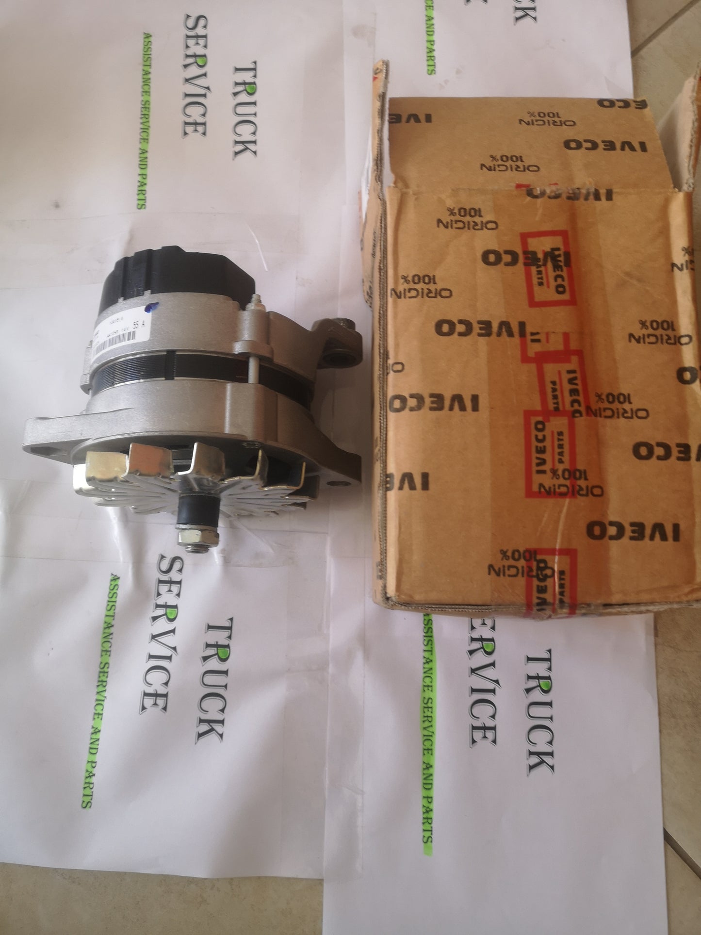 Alternatore originale Iveco Parts 14v 55A cod art 4808509