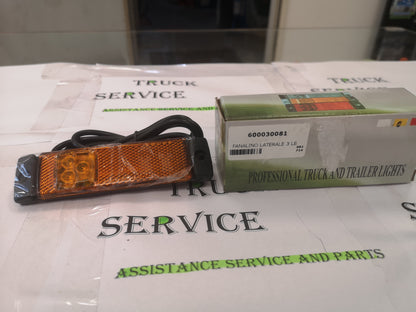 Fanale Fanalino LED Universale Rosso con Supporto -